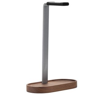 头戴式耳机支架原创高级胡桃木铝合金电脑耳机收纳架托悬挂创意桌面高颜值多功能置物实木电竞游戏耳麦展示架