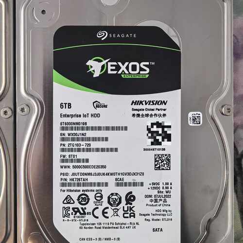 威视定制6TB企业级硬盘 ST6000NM019B—议价