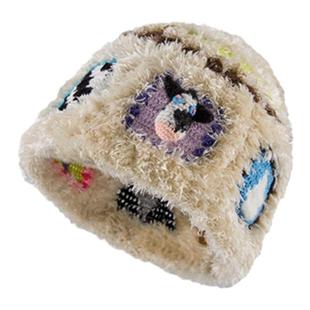 小黄香蕉手钩秋冬季新款可爱奶牛帽子女毛绒线针织帽原创手工冷帽