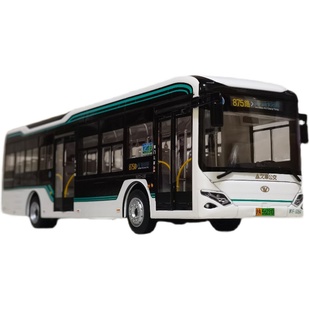 1:42 宇通客车 上海公交车模型玩具 巴士客车黑金刚 37路 112路