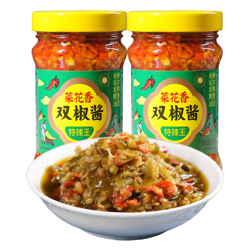 菜花香280g瓶装双椒酱眉山特产