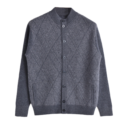 秋冬新款加厚中老年人羊毛衫外套