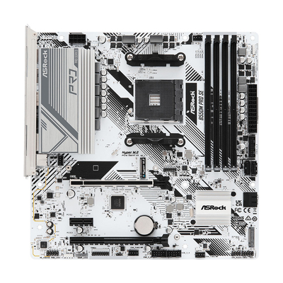 华擎B550MPROSE白色AM4主板ARGB