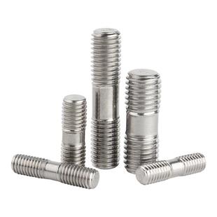 304不锈钢双头螺栓两头牙螺丝加长螺柱螺杆丝杆m6M8M10M12M14M16