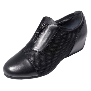 内增高女鞋春夏透气网鞋女2026新款休闲鞋坡跟平底单鞋大码中跟