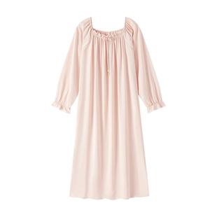 冰丝睡裙女款春秋长袖睡衣丝绸长款夏法式宫廷风长裙2026新款秋冬