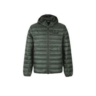 【自营】EA7阿玛尼男士鸭绒连帽羽绒服夹克上衣外套 6RPB16 PN5ZZ