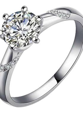 经典微镶镀pt950铂金饰品仿D级