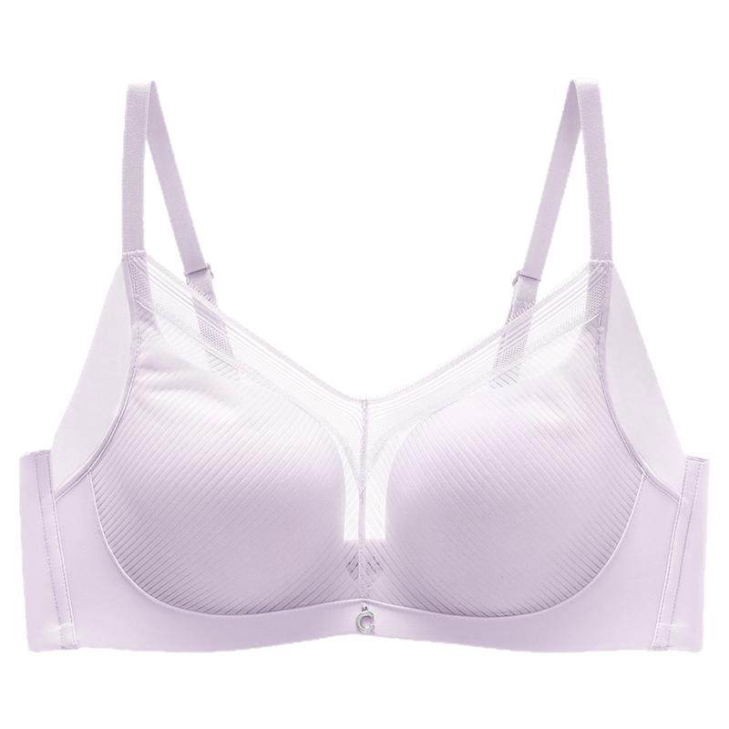 安莉芳Comfit大码薄款内衣女无钢圈聚拢上托无痕收副乳调整型文胸