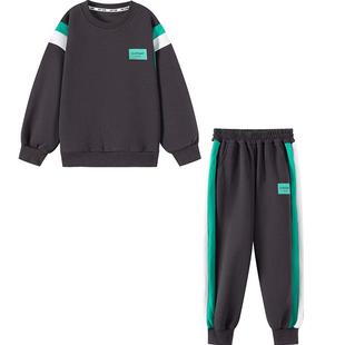 小象汉姆童装男童运动套装儿童卫衣卫裤2件套2025秋装新款中大童