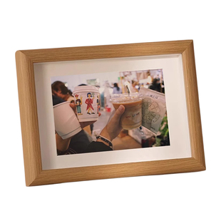 玻璃中空相框洗照片做成空框6寸7寸10寸复古木质摆台挂墙相册摆件