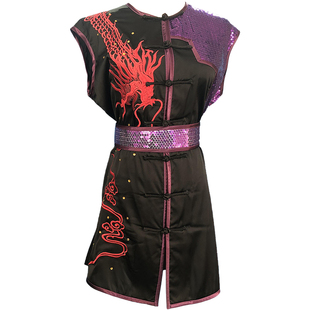 南拳儿童比赛表演彩服体考套路武术服黑成人男女刺绣龙定做制汉粹