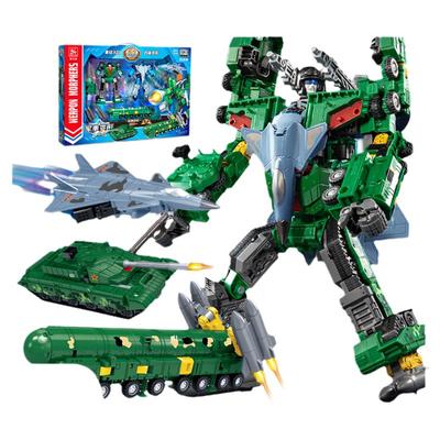合金版军事变形合体机器人玩具