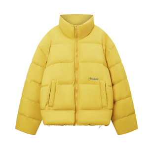 CoosRetro美式复古logo刺绣90白鸭绒羽绒服冬季男女加厚面包服潮