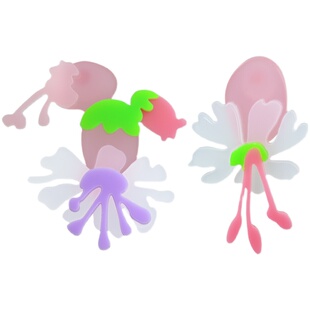 NPii 2021SS 白玉草耳环原创设计师春夏出游粉色花花黄色花花耳钉