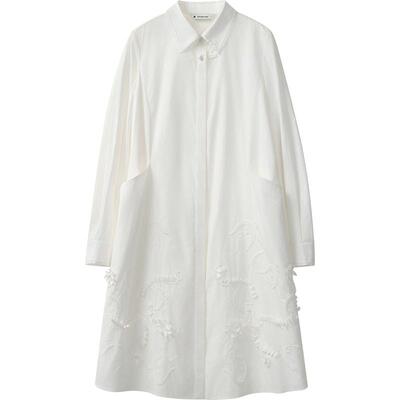 WP【播奥莱】播商场同款24春秋白色绣花宽松连衣裙女BDR3LD3256
