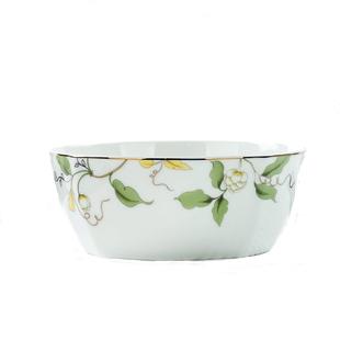 家用骨瓷香榭丽舍方碗5.5/6英寸粥碗吃饭陶瓷碗大汤碗7面碗方菜碗