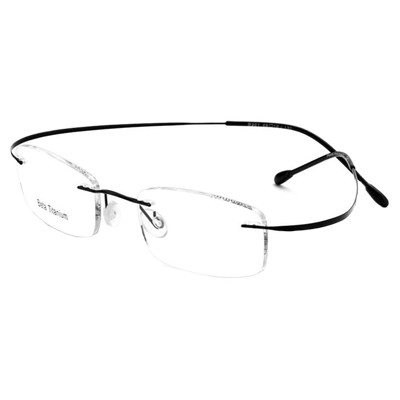 轻如羽毛【零】重量纯钛无框眼镜