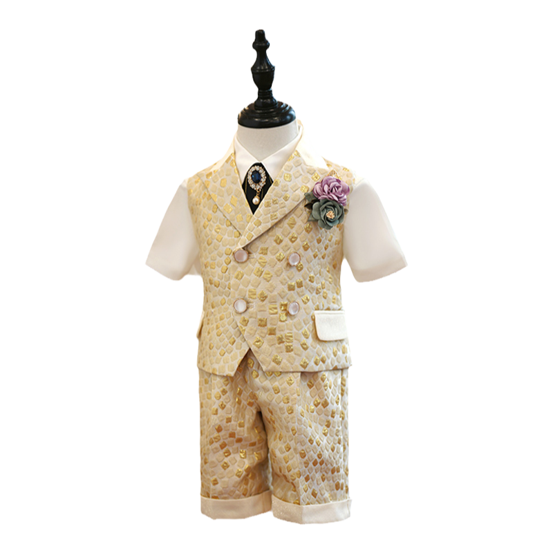 男宝周岁礼服西服走秀