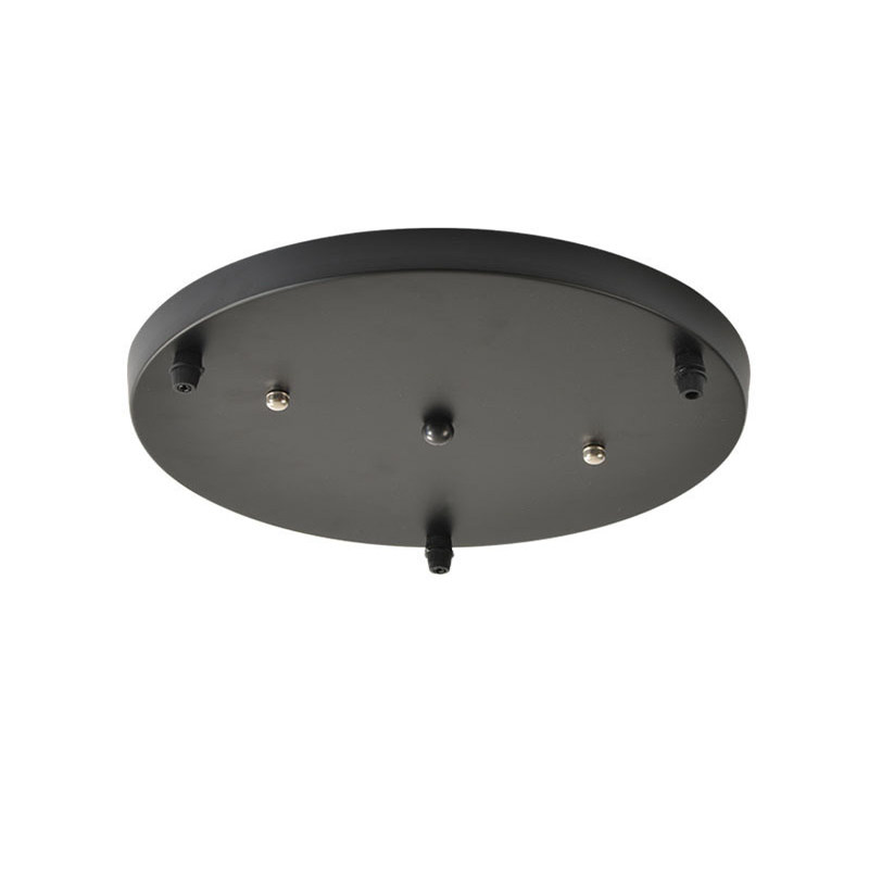 吸顶盘底座多头吊灯装饰底盘长条一字型黑色金色黄铜长盘圆形配件