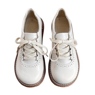 复古英伦风小皮鞋女厚底增高百搭单鞋2025春款学生鞋休闲鞋马丁鞋