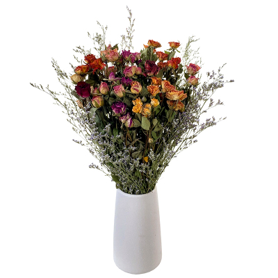 春姑娘玫瑰干花装饰摆件ins真花