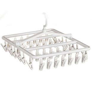 袜子夹晾晒架多夹子晾衣夹衣架袜夹神器内衣内裤可旋转折叠多功能