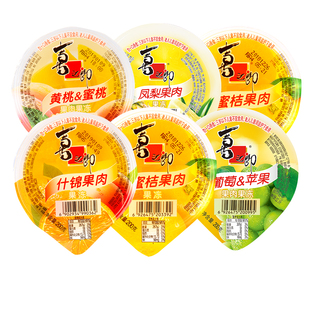 【直播推荐】喜之郎霸气果肉果冻200g大碗箱装休闲零食囤货
