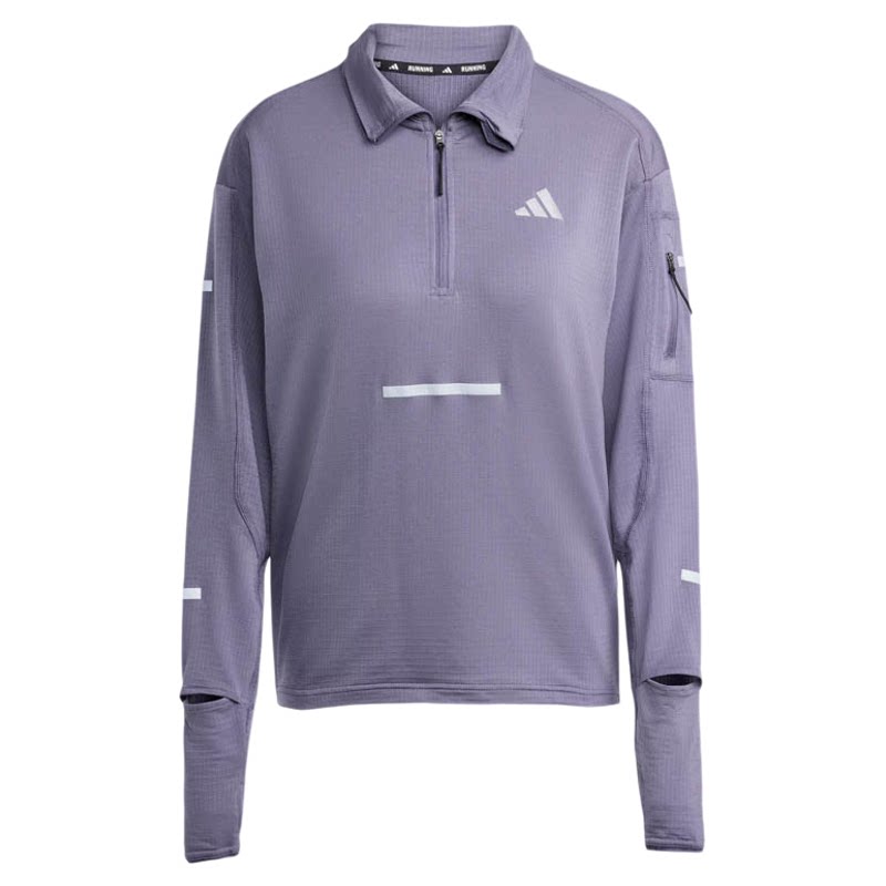 Adidas阿迪达斯女半拉链运动套头