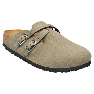 BIRKENSTOCK勃肯绒面革包头拖鞋