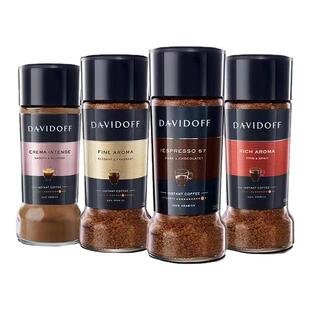 25年新货】 Davidoff大卫杜夫咖啡纯黑咖啡冻干速溶0蔗糖0脂肪