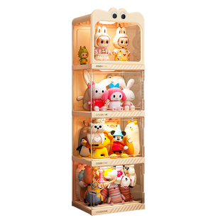毛绒玩具展示柜收纳神器娃娃收纳筒客厅放布玩偶箱高颜值置物架子