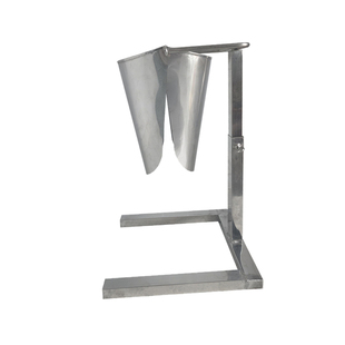 扒鸡牛肉装袋漏斗带支架张合扁口椭圆不锈钢烧鸡鸭鹅冷吃漏斗工具