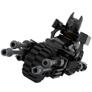 KooToys MOC原创积木黑暗骑士蝙蝠摩托蝙蝠侠机车Batpod摩托模型