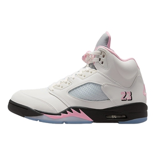 【大码】JORDAN耐克男鞋AJ5粉白复刻运动鞋中帮篮球鞋HQ7978-102
