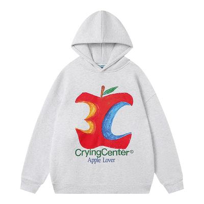 CryingCenter 3c苹果基础连帽加绒卫衣 男女同款 哭喊中心
