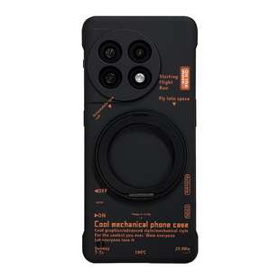 适用一加13手机壳带支架ace5pro保护套新款磁吸ace3无边框半包1+12超薄磨砂散热oppo的ace2pro男支点11外高级