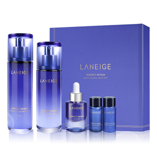 保税直发】韩国兰芝水乳致美黄金青春套装雪凝套盒护肤品补水保湿