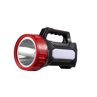 康铭LED手电筒强光可充电探照远射手提灯户外超亮家用应急多功能