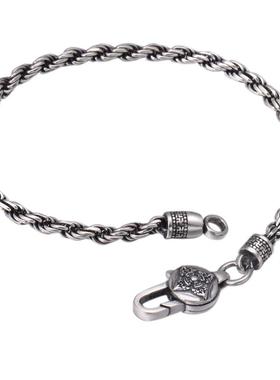 富贵鹿手链男女士纯银