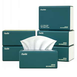 6包抽纸商用擦手纸家用卫生纸可湿水纸巾餐巾纸抽厕所用厕纸