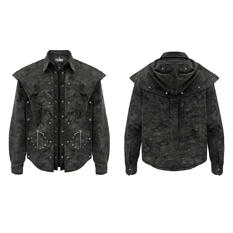 TecNineGroup DROP2 SOLDIER CARGO SHIRT可拆卸迷彩工装衬衫夹克