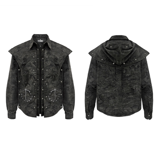 (清仓)TecNineGroup DROP2 SOLDIER CARGO SHIRT可拆卸迷彩衬衫