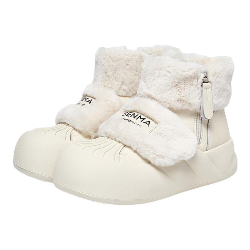 森马官方正品短靴雪地靴女
