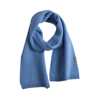 韩版纯色加厚羊毛围巾男女同款冬