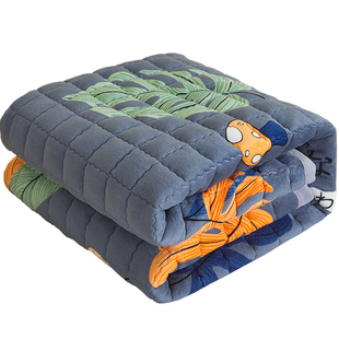 珊瑚牛奶绒床单单件冬季加厚防滑床毯绒毯不跑床法兰绒床盖三件套