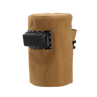 自动变光头戴式纯牛皮电焊帽子软防火星烧焊帽脸焊工专用焊接面罩