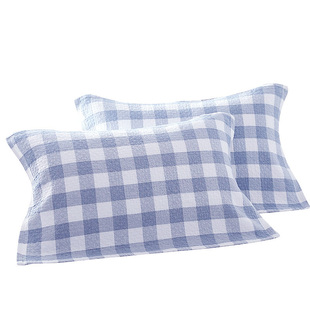 纱布枕巾2025新款纯棉一对100全棉可固定男生防头油防螨抗菌成人