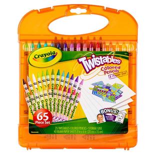 绘儿乐/crayola免削型彩色铅笔25色可擦素描涂鸦儿童画笔套装医生