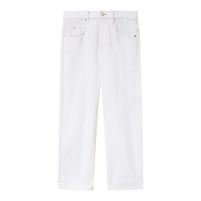 ISABEL MARANT DAKOTA 棉质直筒牛仔裤七分裤